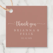 ミニマル書道テラコッタ結婚ズ フェイバータグ (正面)