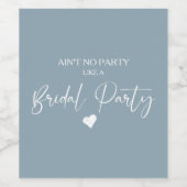 ミニマル書道ブライダルパーティワインラベルセット ワインラベル (シングルラベル)