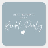 ミニマル書道ブライダルパーティ スクエアシール (正面)