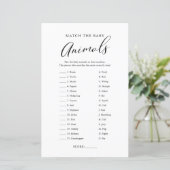 ミニマル書道ベビーアニマルマッチゲーム (スタンド正面)