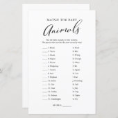 ミニマル書道ベビーアニマルマッチゲーム (正面/裏面)