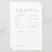 ミニマル書道ベビー予測とアドバイス (正面/裏面)