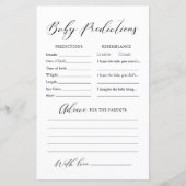 ミニマル書道ベビー予測とアドバイス (正面)