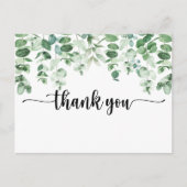 ミニマル書道ユーカリありがとう ポストカード (正面)