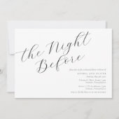 ミニマル書道リハーサルディナー招待状 招待状 (正面)