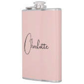 ミニマル書道台本名バラ金ゴールド フラスク (左)