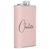 ミニマル書道台本名バラ金ゴールド フラスク (右)