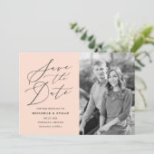 ミニマル書道台本桃の写真 セーブザデート (スタンド正面)