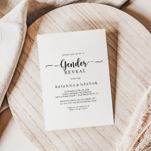 ミニマル書道性別公開パーティー 招待状