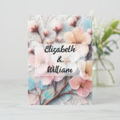 ミニマル書道文字招待 招待状 (スタンド正面)