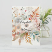 ミニマル書道文字招待 招待状 (スタンド正面)