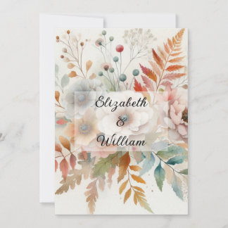 ミニマル書道文字招待 招待状