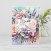 ミニマル書道文字招待 招待状 (スタンド正面)