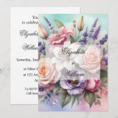 ミニマル書道文字招待 招待状 (正面/裏面)