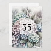 ミニマル書道文字誕生日パーティー 招待状 (正面/裏面)