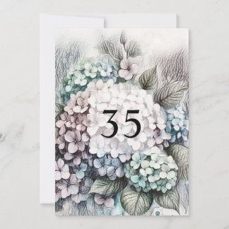 ミニマル書道文字誕生日パーティー 招待状