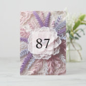 ミニマル書道文字誕生日パーティー 招待状 (スタンド正面)