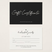 ミニマル書道景品書 (正面&裏面)