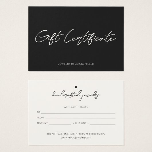 ミニマル書道景品書 (正面&裏面)