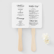 ミニマル書道白結婚式 プログラム