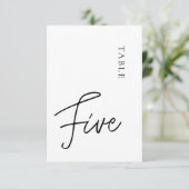 ミニマル書道白黒表5 招待状 (スタンド正面)