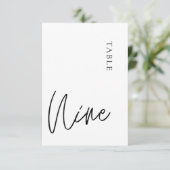 ミニマル書道白黒表9 招待状 (スタンド正面)