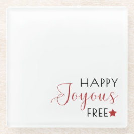 ミニマル書道社会 ガラスコースター