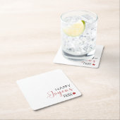 ミニマル書道社会 スクエアペーパーコースター (インサイチュ)