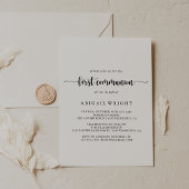 ミニマル書道第一聖餐会 招待状