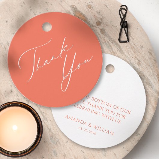 ミニマル書道結婚式の引き出物ラベル フェイバータグ