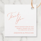 ミニマル書道結婚式の引き出物ラベル フェイバータグ (裏面)