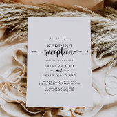 ミニマル書道結婚披露宴 招待状