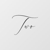 ミニマル書道表番号 ウィンドウサイン (シート)