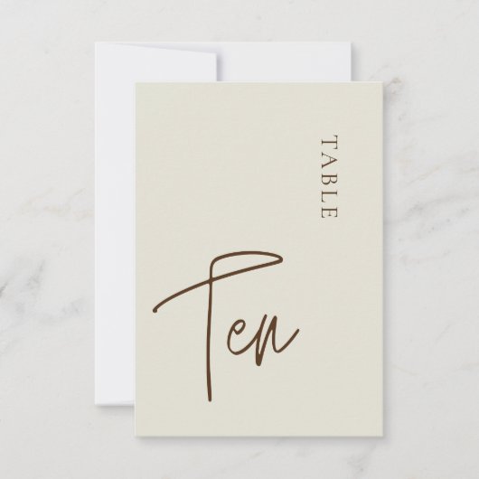 ミニマル書道表10表番号 招待状 (正面)