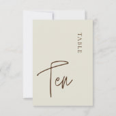 ミニマル書道表10表番号 招待状 (裏面)