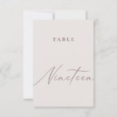 ミニマル書道表19表番号 招待状 (裏面)