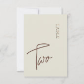 ミニマル書道表2表番号 招待状 (裏面)