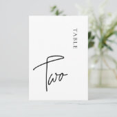 ミニマル書道表2表番号 招待状 (スタンド正面)