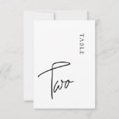 ミニマル書道表2表番号 招待状 (裏面)