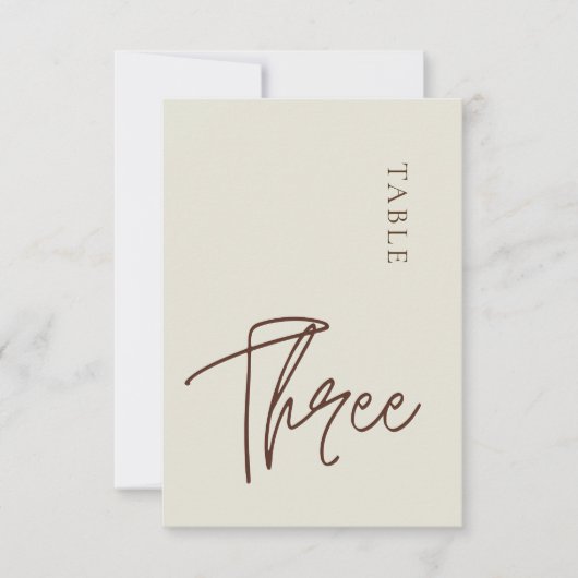 ミニマル書道表3表番号 招待状 (正面)
