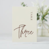 ミニマル書道表3表番号 招待状 (スタンド正面)