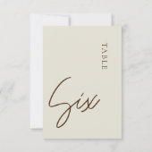 ミニマル書道表6表番号 招待状 (裏面)