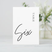 ミニマル書道表6表番号 招待状 (スタンド正面)