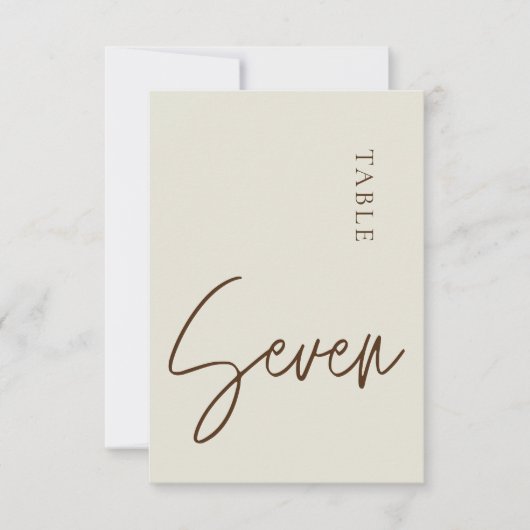 ミニマル書道表7表番号 招待状 (正面)