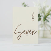 ミニマル書道表7表番号 招待状 (スタンド正面)