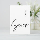 ミニマル書道表7表番号 招待状 (スタンド正面)