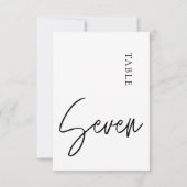 ミニマル書道表7表番号 招待状 (裏面)