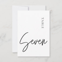 ミニマル書道表7表番号 招待状