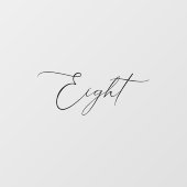 ミニマル書道表8表番号 ウィンドウサイン (シート)