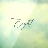 ミニマル書道表8表番号 ウィンドウサイン (シート3)